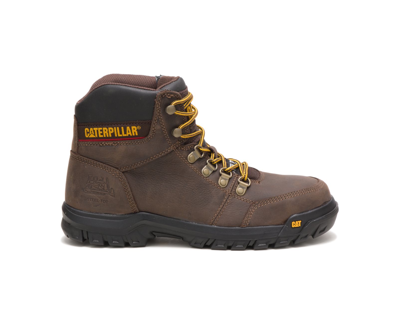 μποτεσ Cat Outline Steel toe Εργασίας ανδρικα καφε | 7309-JREQD