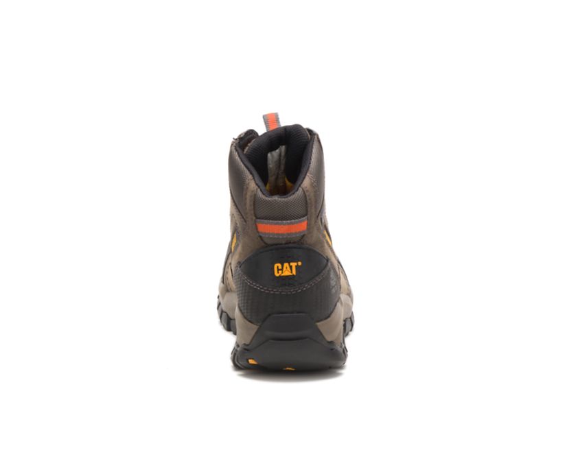 αδιαβροχα παπουτσια Cat Navigator Mid Steel toe Εργασίας ανδρικα σκούρο γκρι | 2179-VWEAR