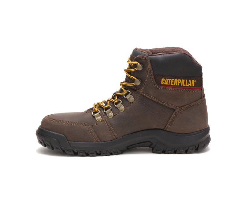 μποτεσ Cat Outline Steel toe Εργασίας ανδρικα καφε | 7309-JREQD